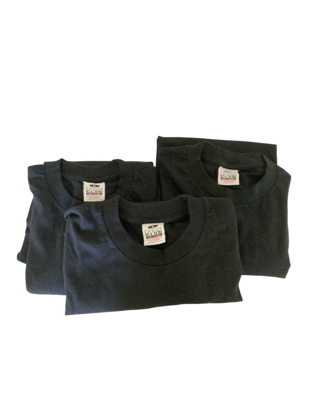 Pro Club Heavyweight Long Sleeve T-Shirts Bundle Of 3 Black